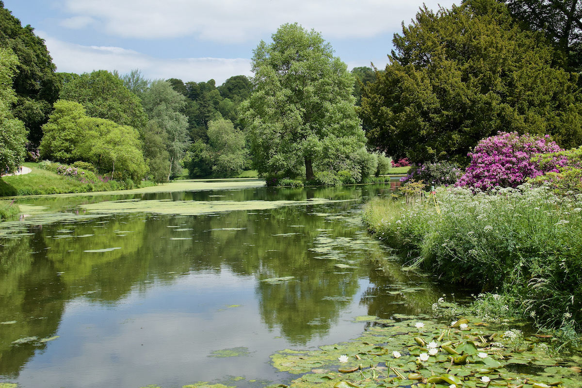The Lake in the Gardens of Stourhead House, Warminster, Wiltshire