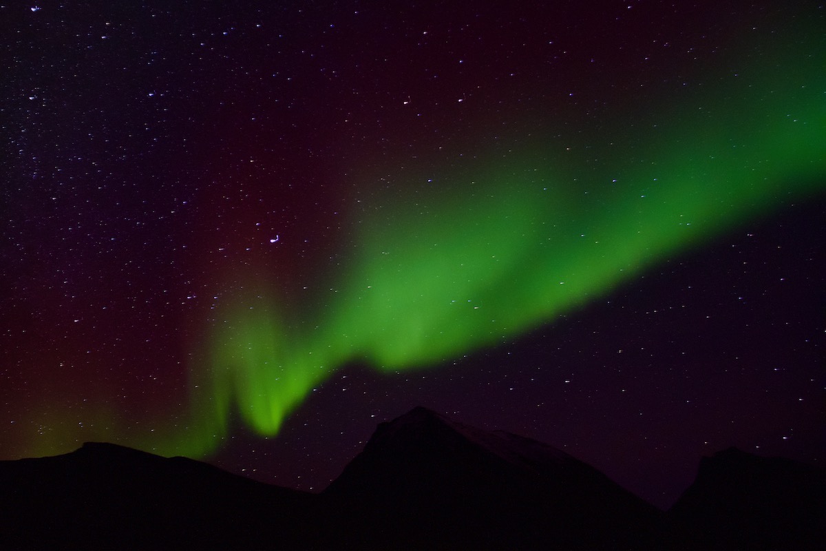 The Northern Lights Outside Tromsø in Norway