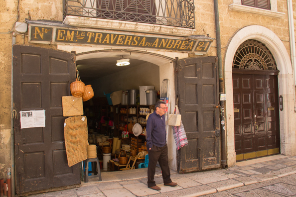 The oldest shop in the old town of Bari in Puglia-