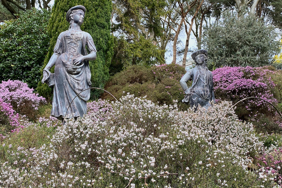 The Peasant and the Poet in the Heather Garden at Compton Acres, Dorset