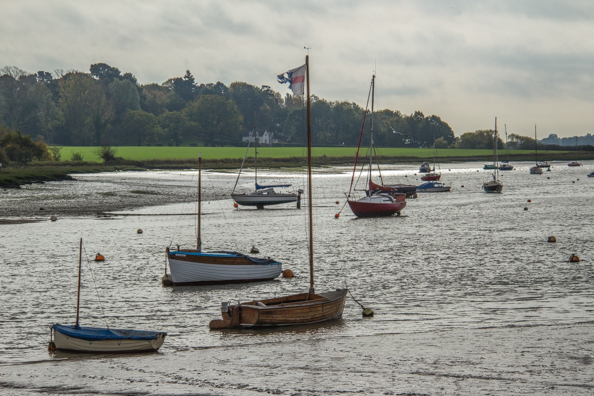 The River Deben in Woodbridge, Suffolk UK
