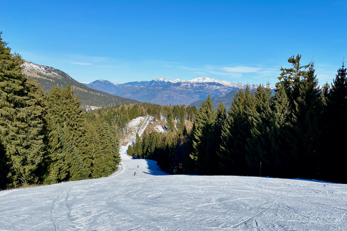 The Ski Area in Folgaria, Italian Dolomites