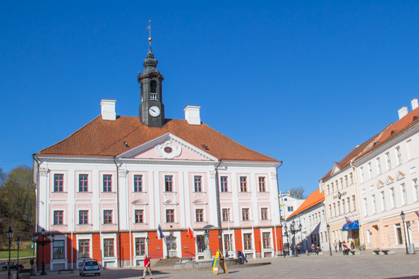 Town Hall Square in Tartu, Estonia