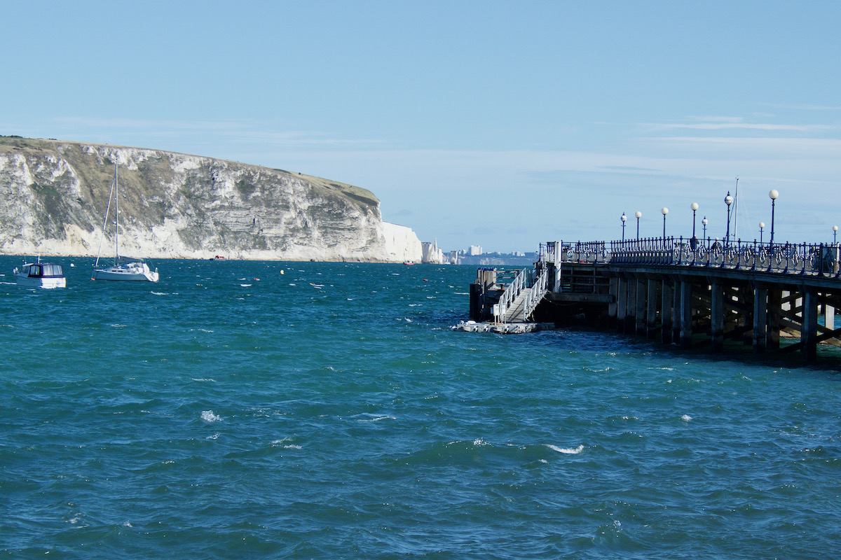 The Victorian Pier Reaches out to the Jurassic Coast in Swanage, Dorset