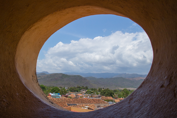 The view from the bell tower of the old Convent of St Francis in Trinidad de Cuba, Cuba