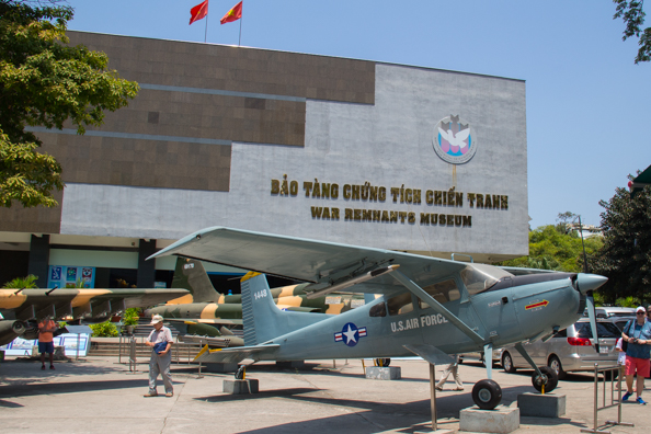 The War Remnants Museum in Ho Chi Minh City in Vietnam