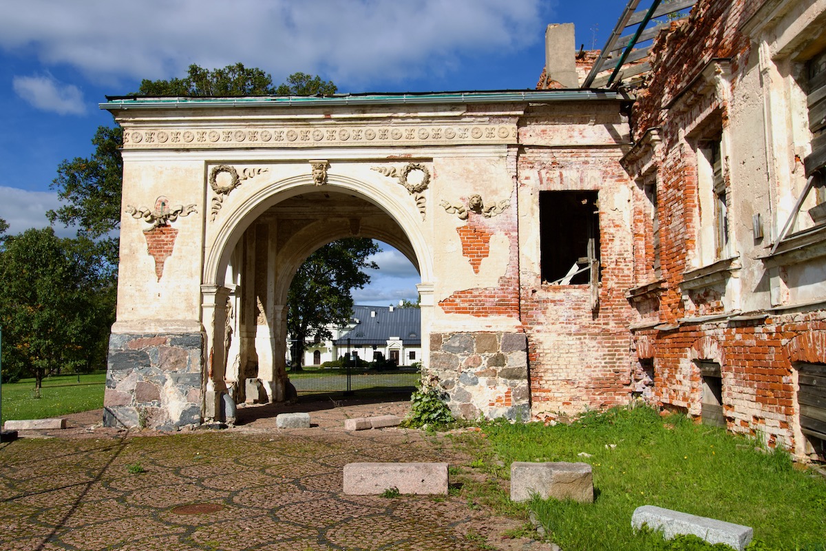 The White Castle in Gulbene, Vidzeme in Latvia
