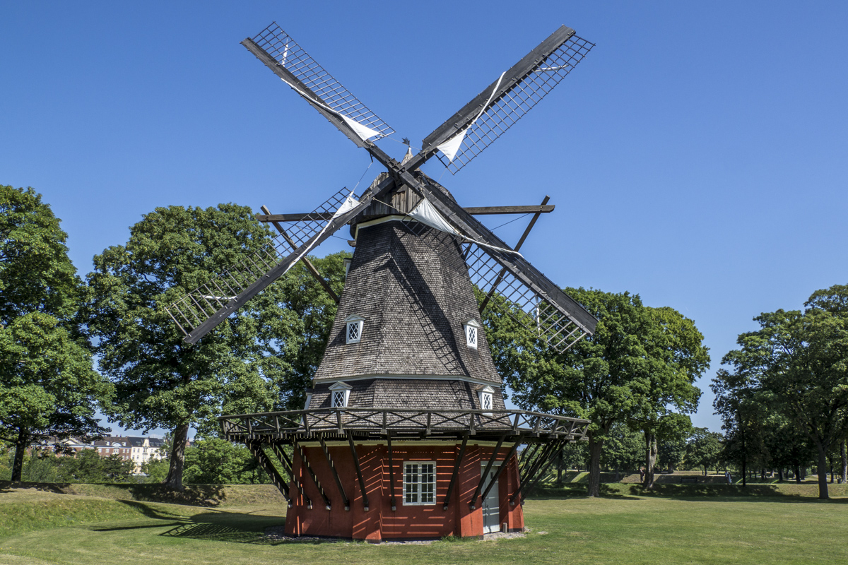 The Windmill in the Grounds of the Citadel in Østerbro, Copenhagen in Denmark     7245241