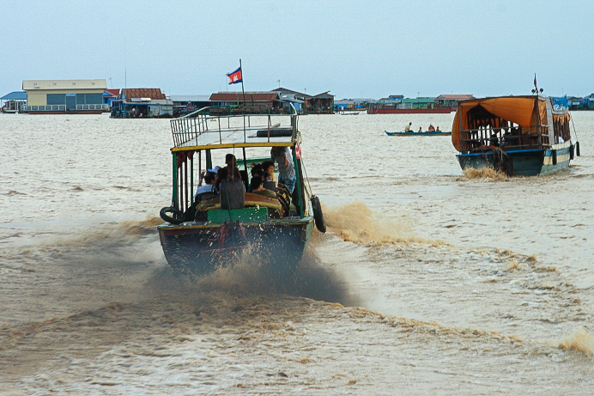 Tonle Sap Lake in Cambodia in November 2011