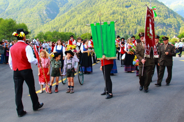 Traditional parade in Pinzolo