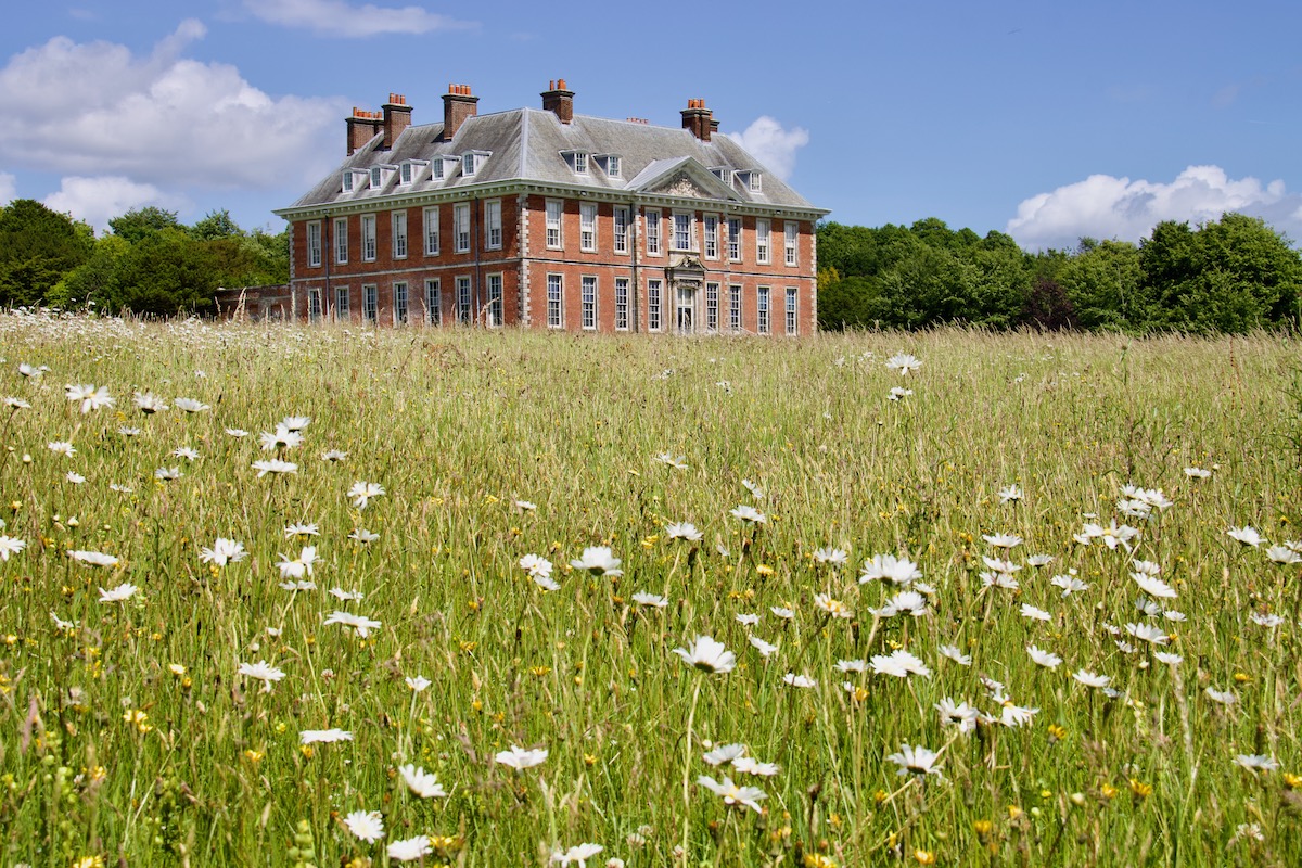 Uppark House from the Meadow Walk in the Grounds