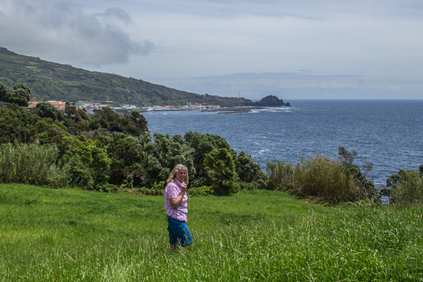 Valery on Pico Island in the Azores