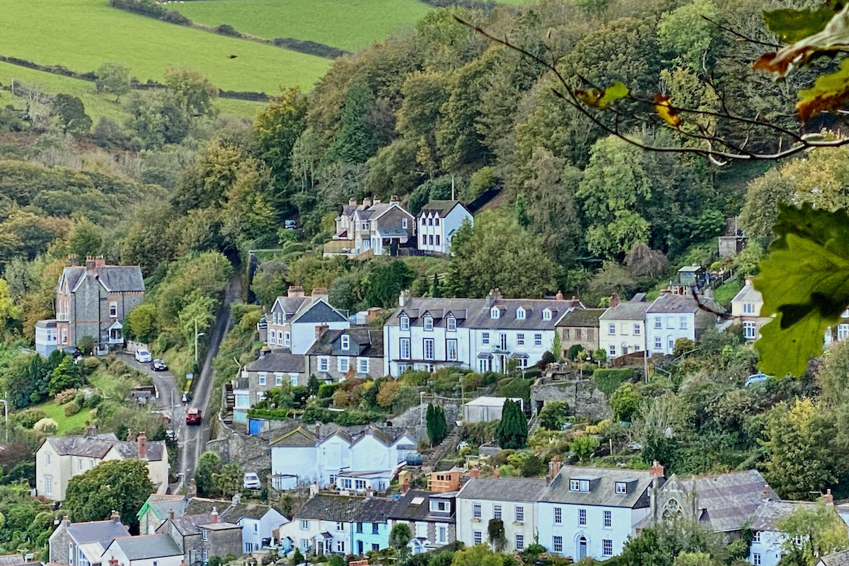 View from Hollerday Hill in Lynton, Devon