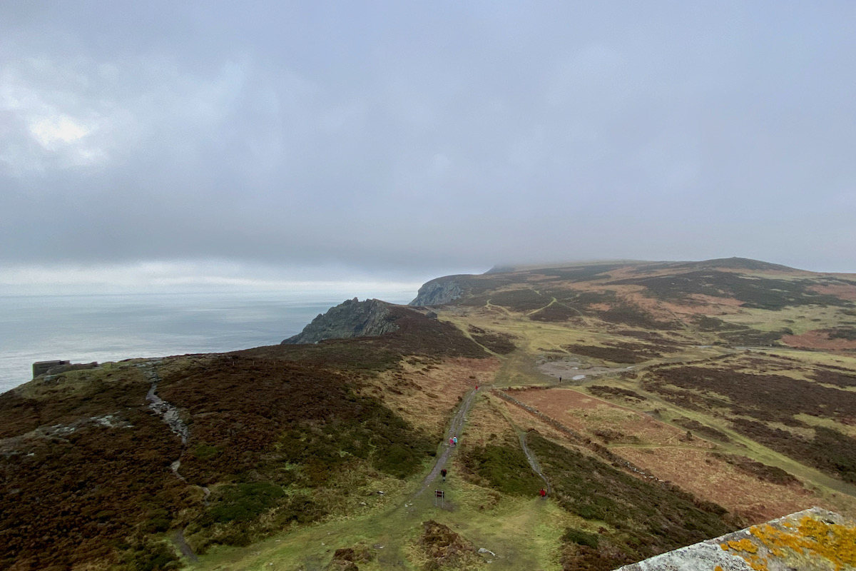 View from Milner's Tower in Bradda Glen on the Isle of Man