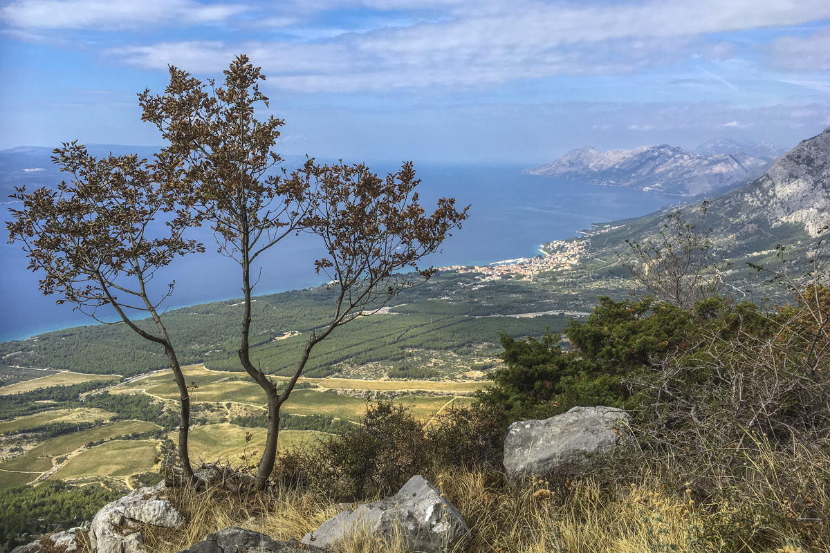 View from Mount Biokovo on the Makarska Riviera in Dalmatia, Croatia 3513