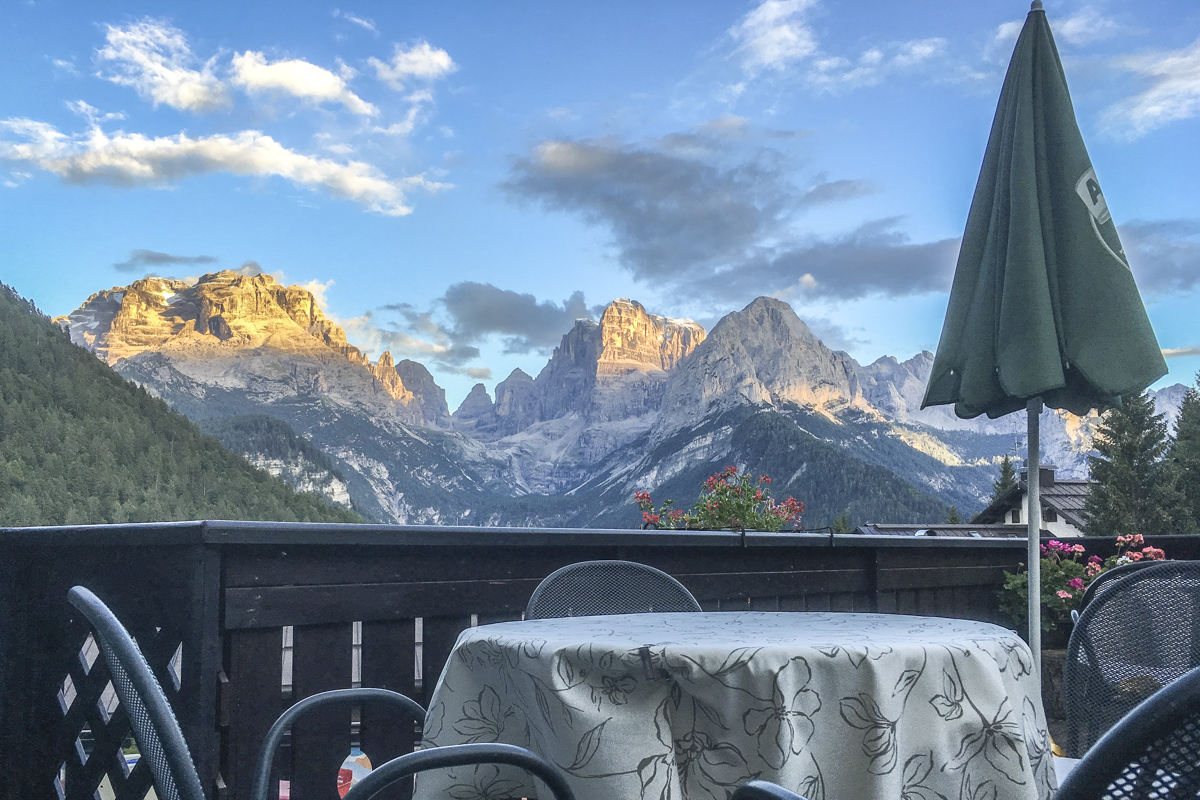 View from the Hotel Lorenzetti in Madonna di Campiglio, Trentino, Italy 8042