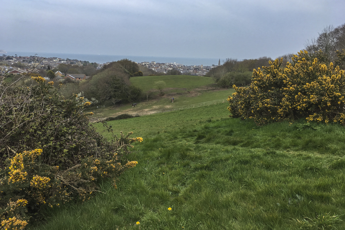 View from the top of Sibden Hill in Shanklin on the Isle of Wight  0416