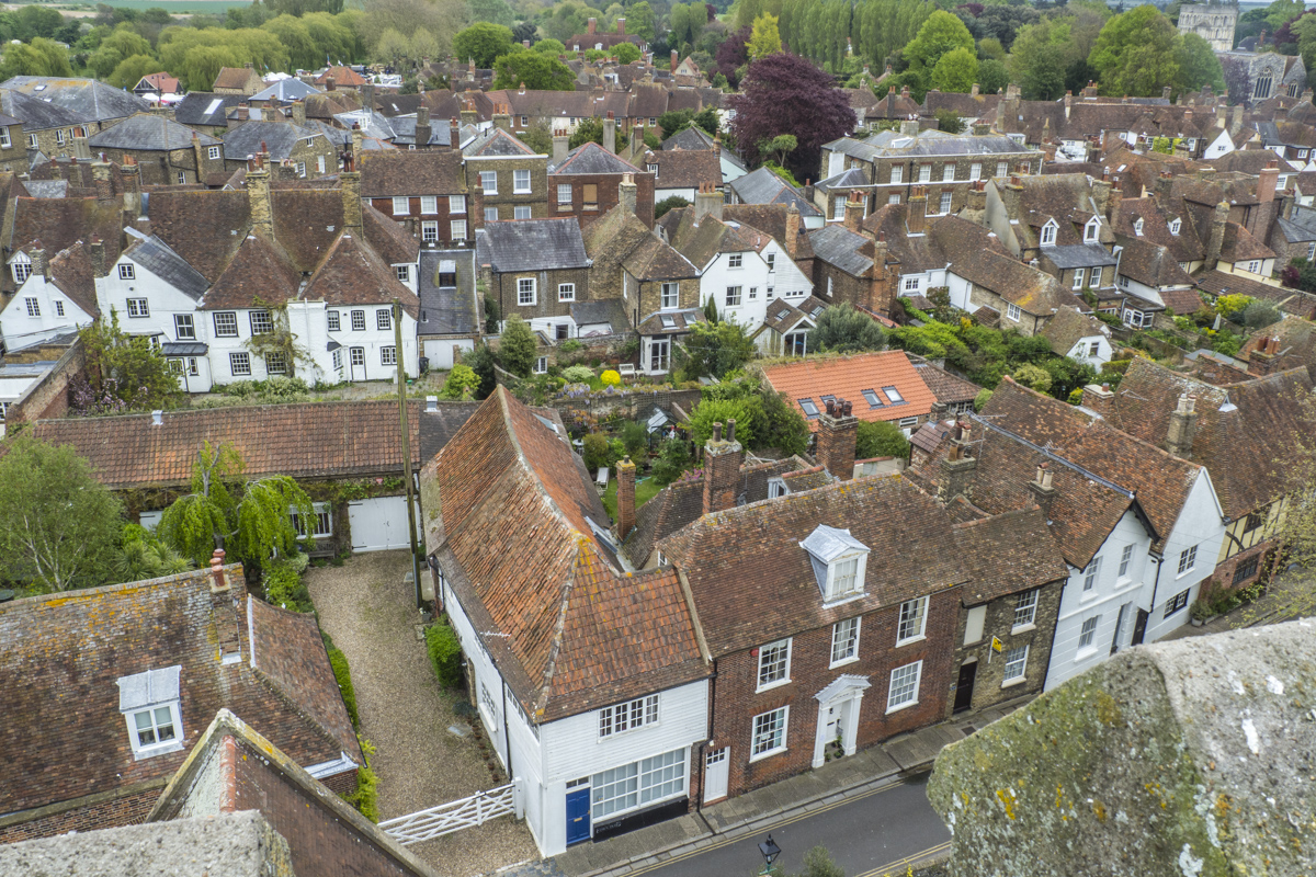 View from the top of the Tower of St Peter's Church in Sandwich, Kent  5050027