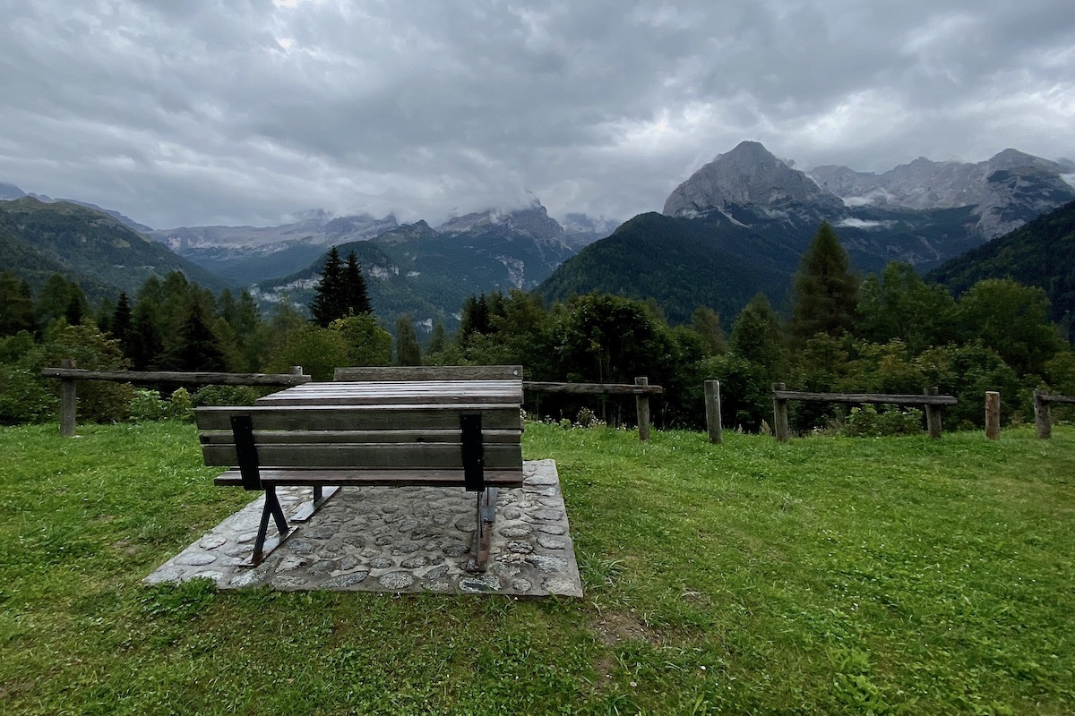 Viewpoint Overlooking the Brenta Dolomites in Italy