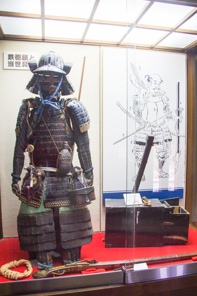 Weapons Museum inside Matsumoto Castle in Matsumoto, Japan
