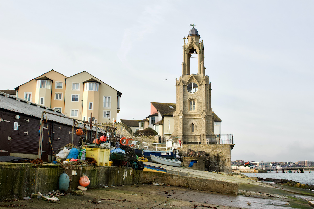 Wellington Clock Tower on the Sea Front of Swanage