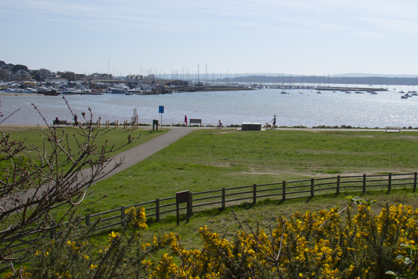 Whitecliff recreation ground on Parkstone Bay  in Poole Harbour