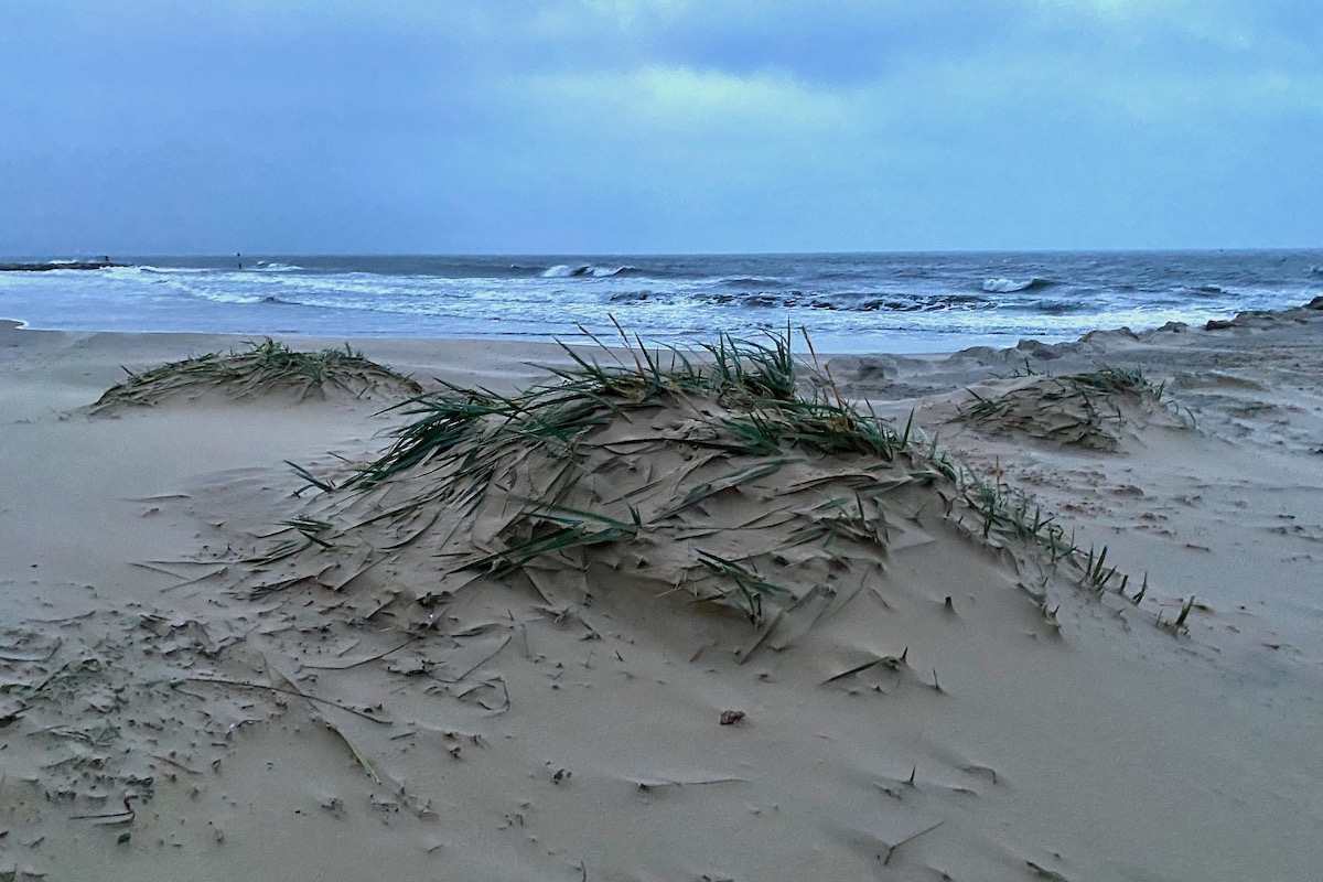 Wind Creates Mini Sand Dunes on Dorset Beach in Dorset